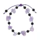 Браслет, аметист, 1 см BS878