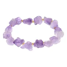 Браслет, 1 см, аметист BS879