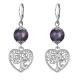 Серьги-амулеты Дерево любви (любовь, семья), аметист SE-MKA21-06