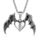 Амулет Сердце на цепочке, 2х3,5см AC272