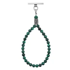 Петля для телефона Феху, нерж.сталь, Малахит PDT-003-08