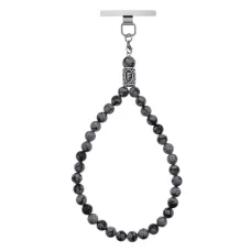 Петля для телефона Феху, нерж. сталь, Обсидиан снежный PDT-003-17
