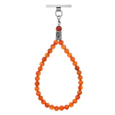 Петля для телефона Феху, нерж. сталь, Сердолик PDT-003-24