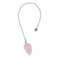 Маятник для биолокации, 19 см, розовый кварц BLK042-01