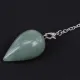 Маятник для биолокации, 19см, нефрит BLK042-02