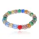 Стеклянный браслет, 7,5мм, разноцветный BS152-7