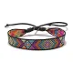 Тканевый браслет, 1см BS889-02