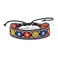 Тканевый браслет, 1см BS889-03