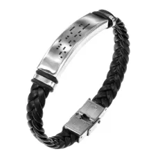 Кожаный браслет Живи ярко BSKR1-587