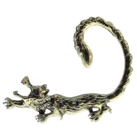 Серьга-каффа Волк 40x52мм, 1 шт., цвет бронз. SE140-1