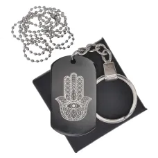 Черный жетон Хамса BKZB-005