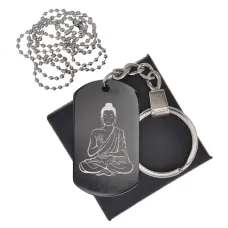 Черный жетон Будда BKZB-007