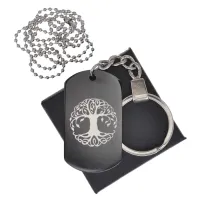 Черный жетон Дерево жизни BKZB-014