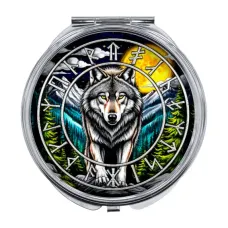 Складное зеркало Славянский Тотемный Годослов - Притаившийся Лют ZER-0498