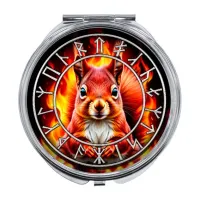 Складное зеркало Славянский Тотемный Годослов - Огненная Векша