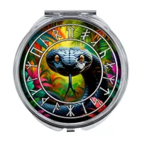 Складное зеркало Славянский Тотемный Годослов - Шипящий Уж ZER-0504