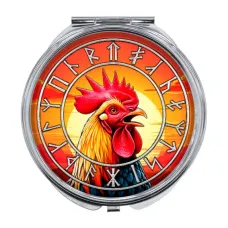 Складное зеркало Славянский Тотемный Годослов - Кричащий Петух