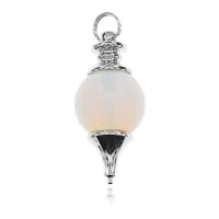 Маятник для биолокации 2 см лунный камень BLK024-11