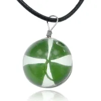 Кулон Клевер 19мм на шнурке BJK135-3