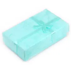 Коробка для бижутерии универсальная 8х5см, бирюзовая BOX001-3