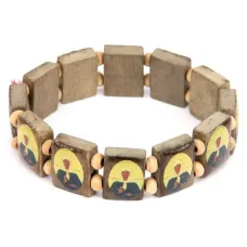 Христианский браслет Матрона Московская, дерево BS013-1