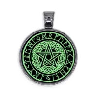 Светящийся амулет Пентаграмма ALE516