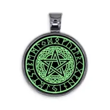 Светящийся амулет Пентаграмма ALE516
