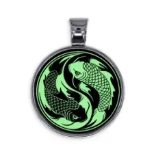 Светящийся амулет Рыбы Инь-Ян ALE530
