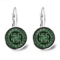 Серьги-амулет Цветок папоротника SEA030