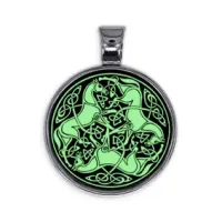Светящийся амулет Кельтские лошади ALE532