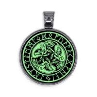 Светящийся амулет Кельтские собаки ALE537