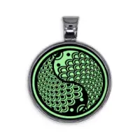 Светящийся амулет Рыбы Инь-Ян ALE548