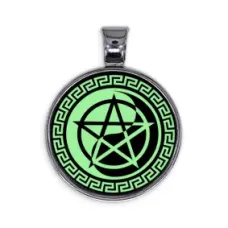 Светящийся амулет Пентаграмма Инь-Ян ALE560