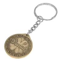 Именной брелок Диана 30мм, латунь, со вкладышем V-BIW018