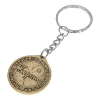 Именной брелок Карина 30мм, латунь, со вкладышем V-BIW025