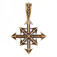 Оберег Звезда Хаоса, латунь SP-OB-04