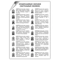 Описание православных образков - нательных иконок, 1 лист А4 ALL05