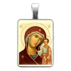 Нательная иконка Пресвятая Богородица (Казанская) ALE307
