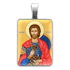 Нательная иконка Святой мученик Иоанн Воин ALE315