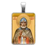 Нательная иконка Преподобный Александр Свирский ALE317