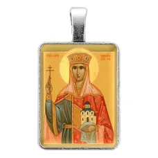 Нательная иконка Святая царица Тамара ALE322