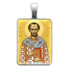 Нательная иконка Святой Иоанн Златоуст ALE325