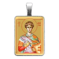 Нательная иконка Святой великомученик Димитрий Солунский ALE329