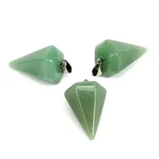 Маятник для биолокации 6-гранный конус, нефрит BLK018-06