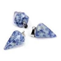 Маятник для биолокации 6-гранный конус, содалит BLK018-15