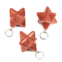 Маятник для биолокации Меркаба, коричневый авантюрин BLK019-09