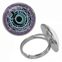 Кольцо Магическая печать безразмерное KLB026