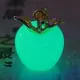 Светящийся кулон Яблоко 19х14мм, нефрит, цвет свечения сине - зеленый LGK001-1