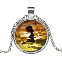 Кулон с цепочкой Полет ведьмы ALK112