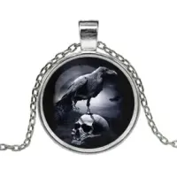 Кулон с цепочкой Ворон ALK114